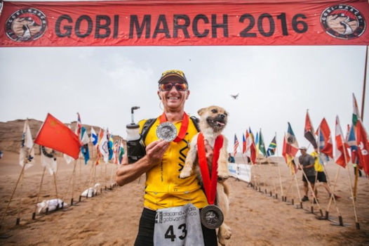 Runner with his loyal companion.